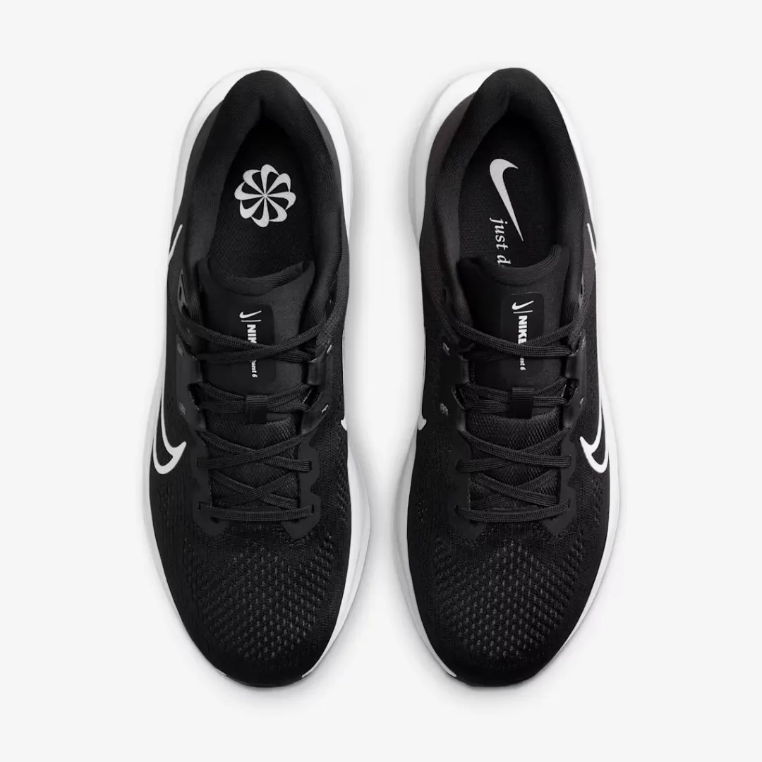NIKE QUEST 6 BLACK IRON GREY WHITE