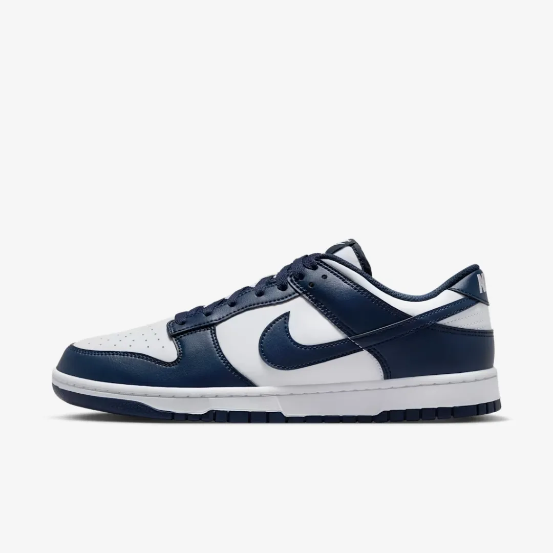 NIKE DUNK LOW RETRO WHITE MIDNIGHT NAVY