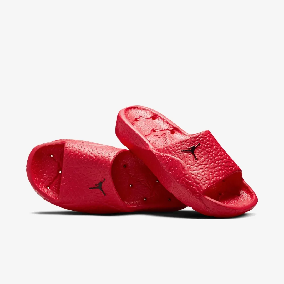 JORDAN FRANCHISE SHOWER SLIDES FIRE RED BLACK