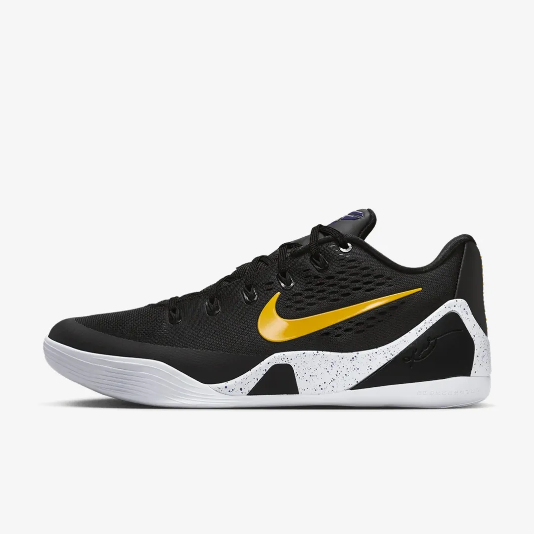 NIKE KOBE 9 LOW EM PROTRO BLACK WHITE