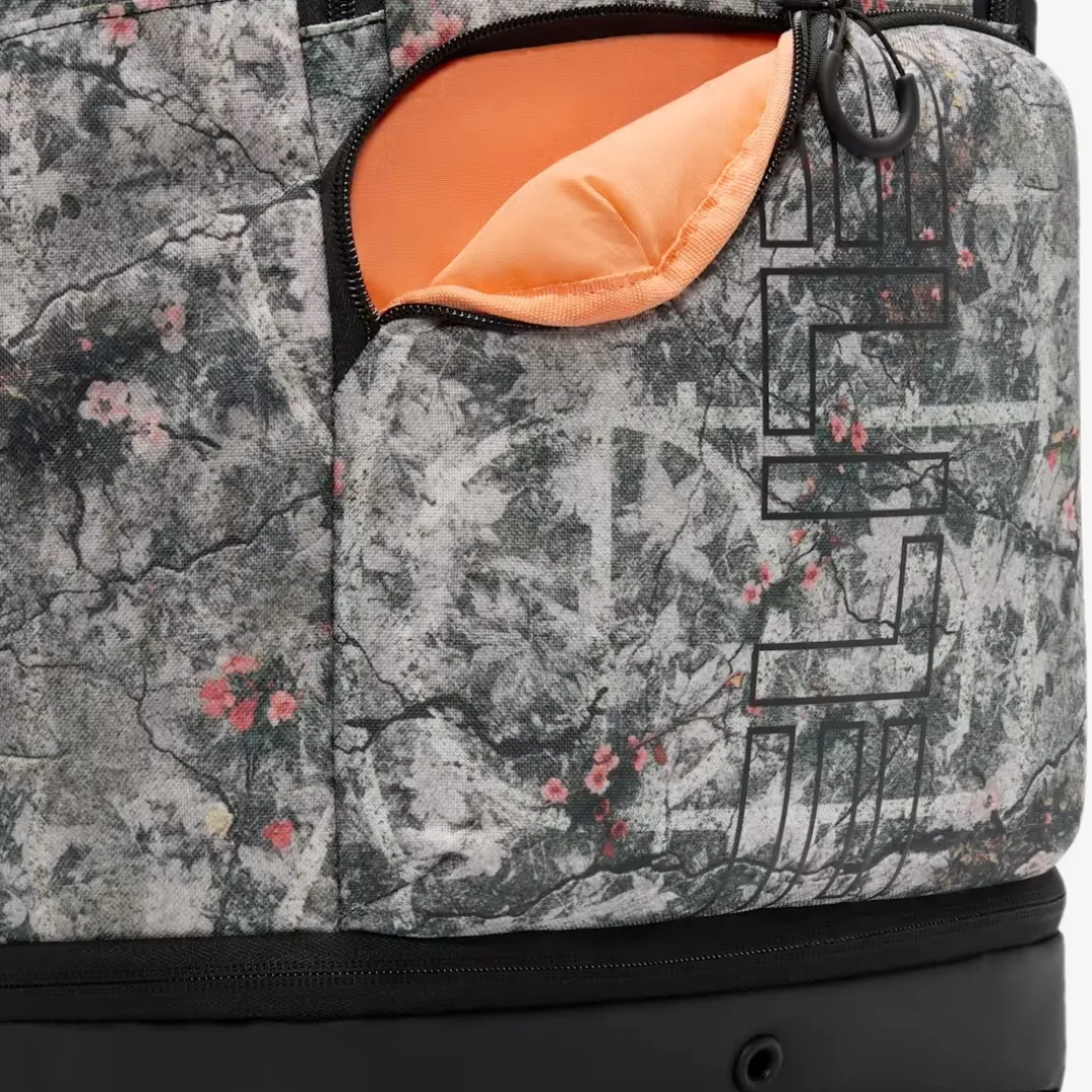 NIKE VARSITY ELITE PRINTED BASKETBALL BACKPACK CREAM II BLACK