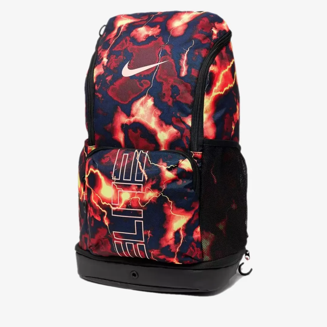 NIKE VARSITY ELITE BACKPACK AOP RED ORANGE BLACK