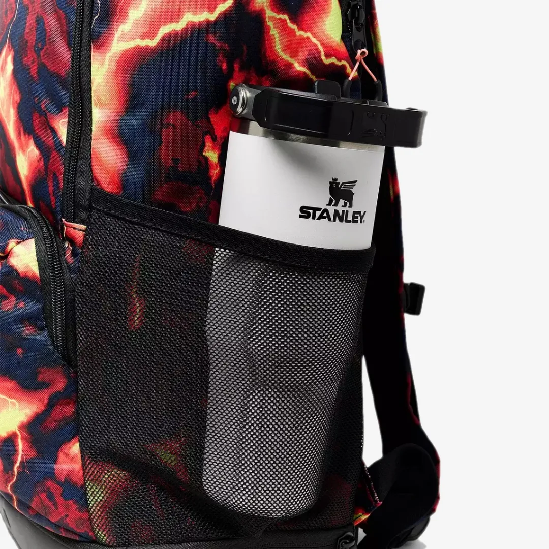 NIKE VARSITY ELITE BACKPACK AOP RED ORANGE BLACK