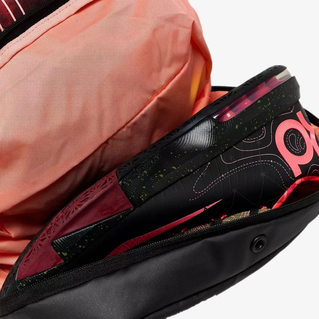 NIKE VARSITY ELITE BACKPACK AOP RED ORANGE BLACK
