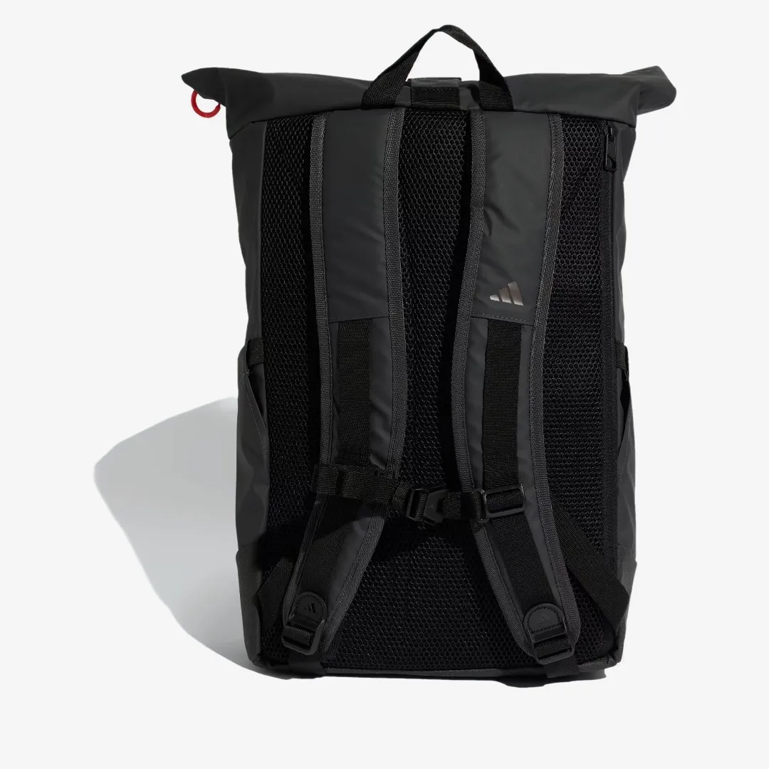 ADIDAS AUDI REVOLUT F1 TEAM ROLL TOP HYBRID BACKPACK BLACK