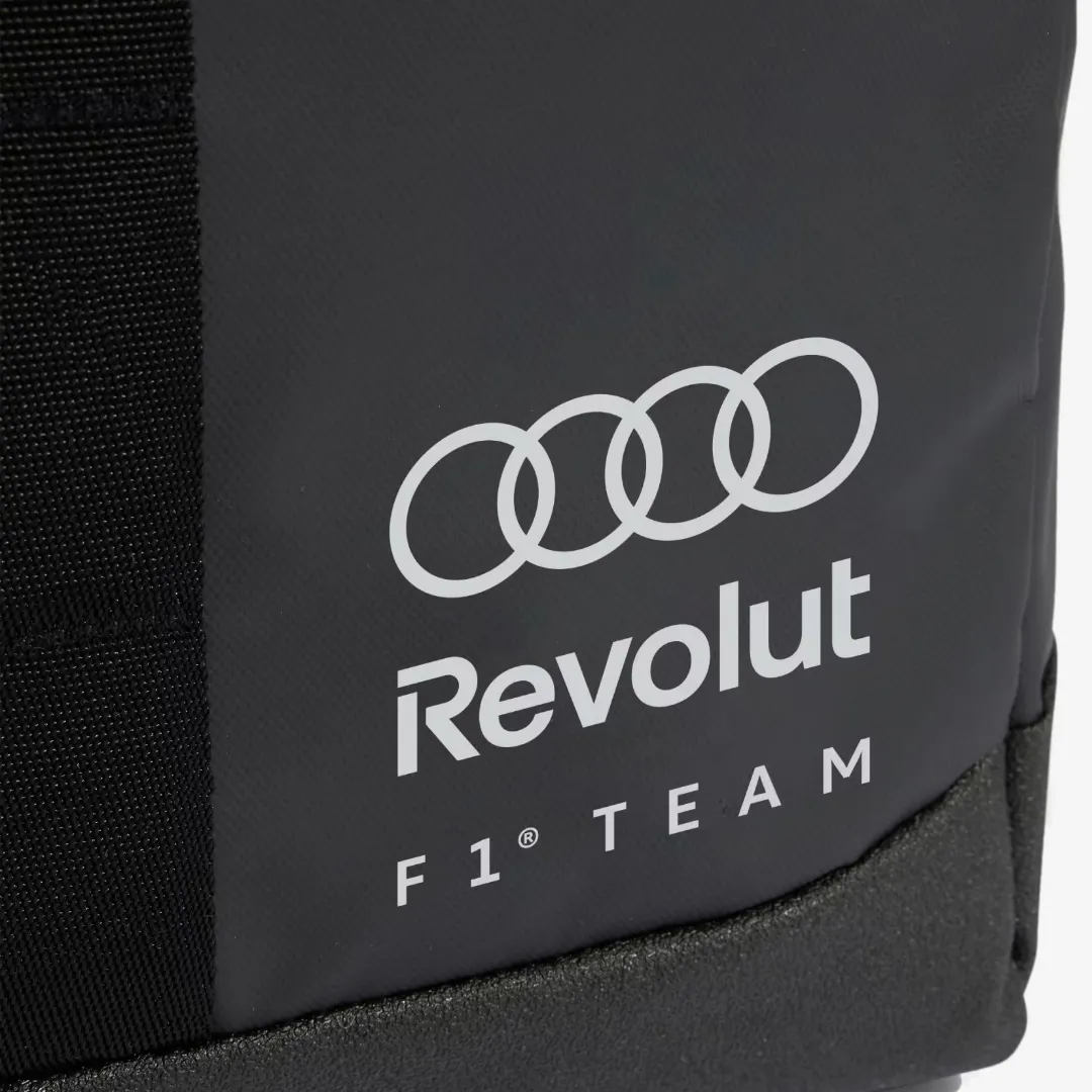 ADIDAS AUDI REVOLUT F1 TEAM ROLL TOP HYBRID BACKPACK BLACK