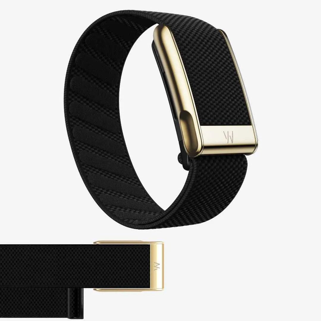 WHOOP 5.0 & WHOOP MG SUPERKNIT LUXE BAND OBSIDIAN GOLD